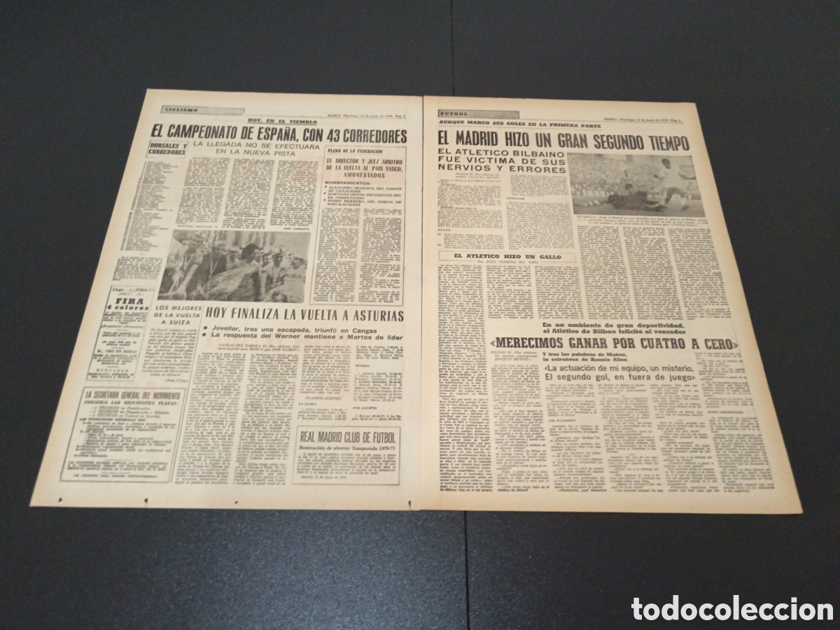 Coleccionismo deportivo: MARCA 21/06/1970 - Foto 2