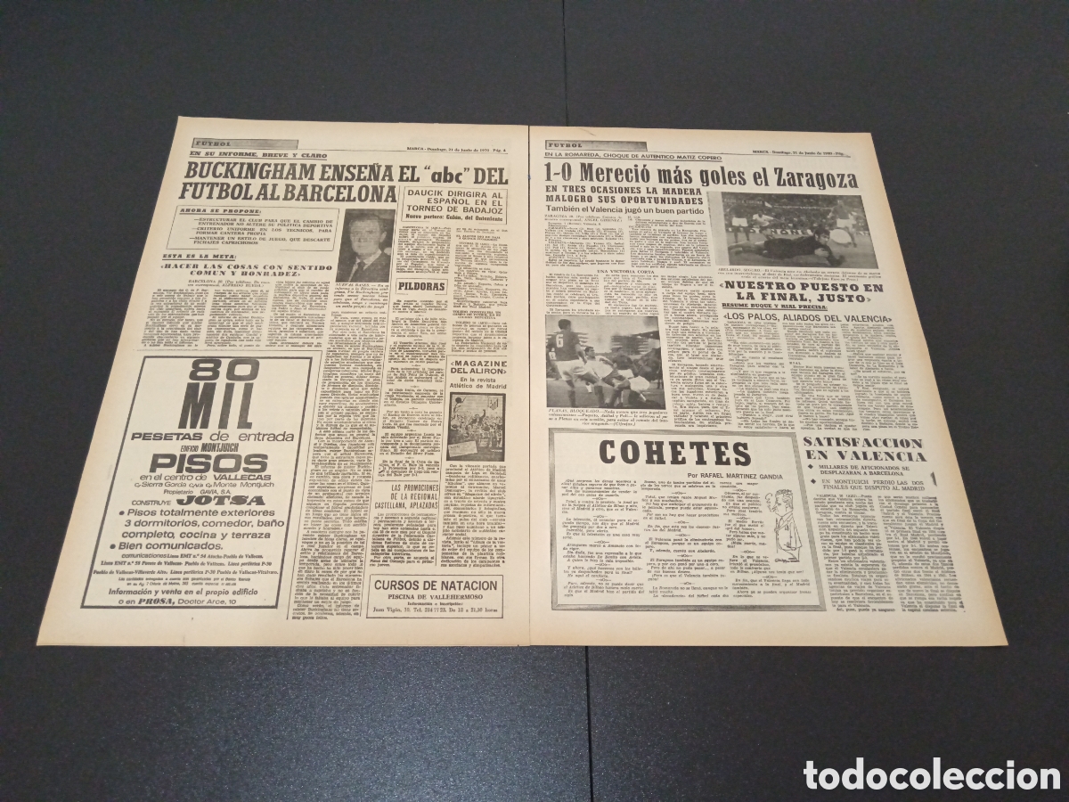 Coleccionismo deportivo: MARCA 21/06/1970 - Foto 3