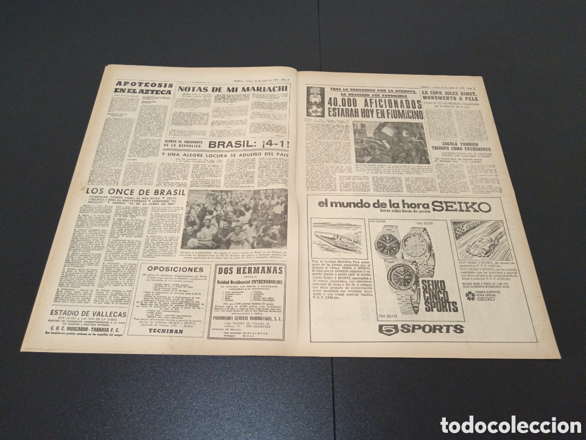 Coleccionismo deportivo: MARCA 22/06/1970 - Foto 4