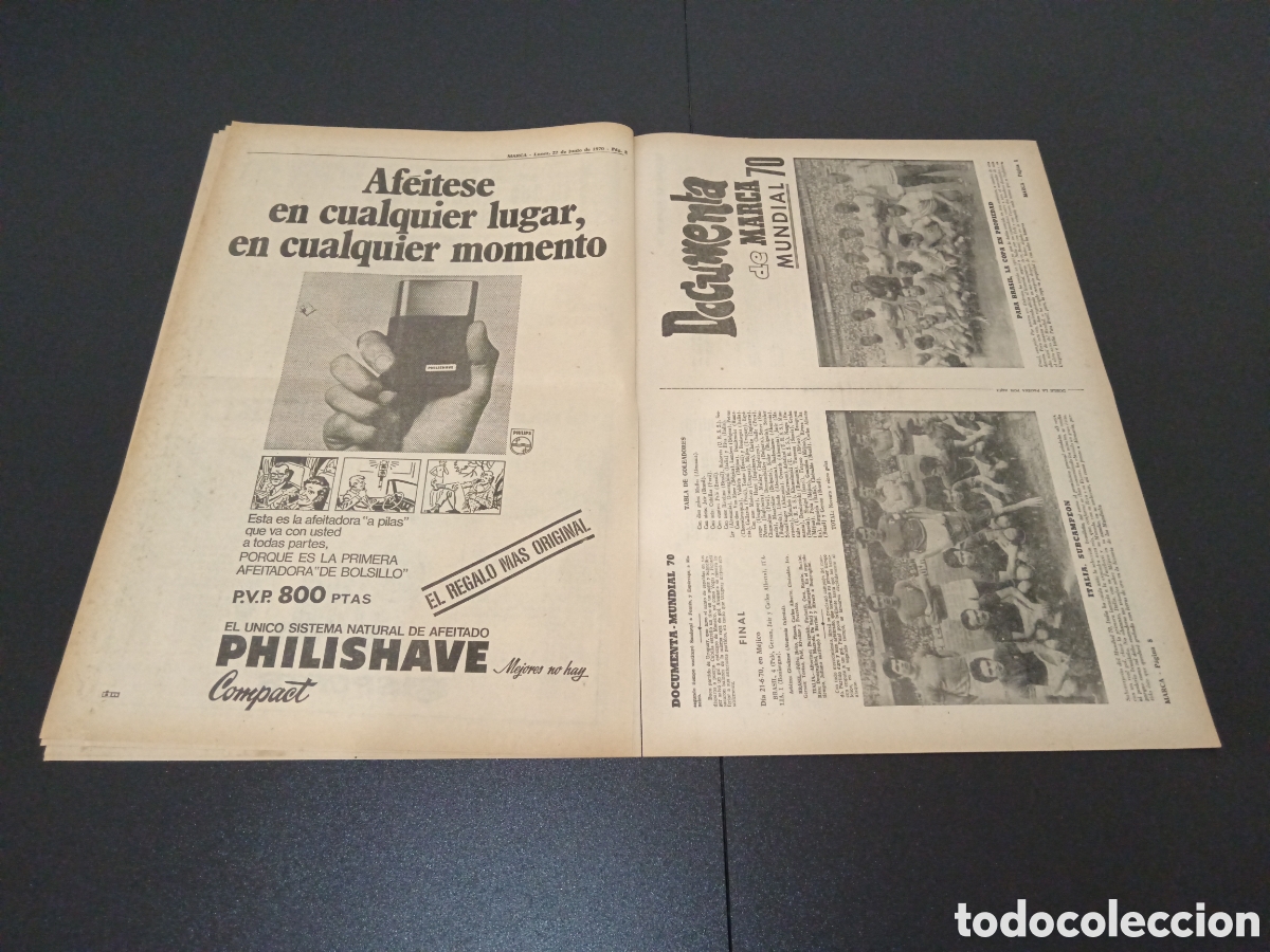 Coleccionismo deportivo: MARCA 22/06/1970 - Foto 5