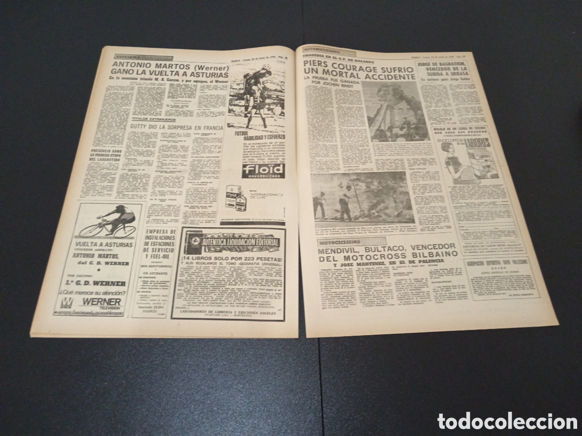 Coleccionismo deportivo: MARCA 22/06/1970 - Foto 9