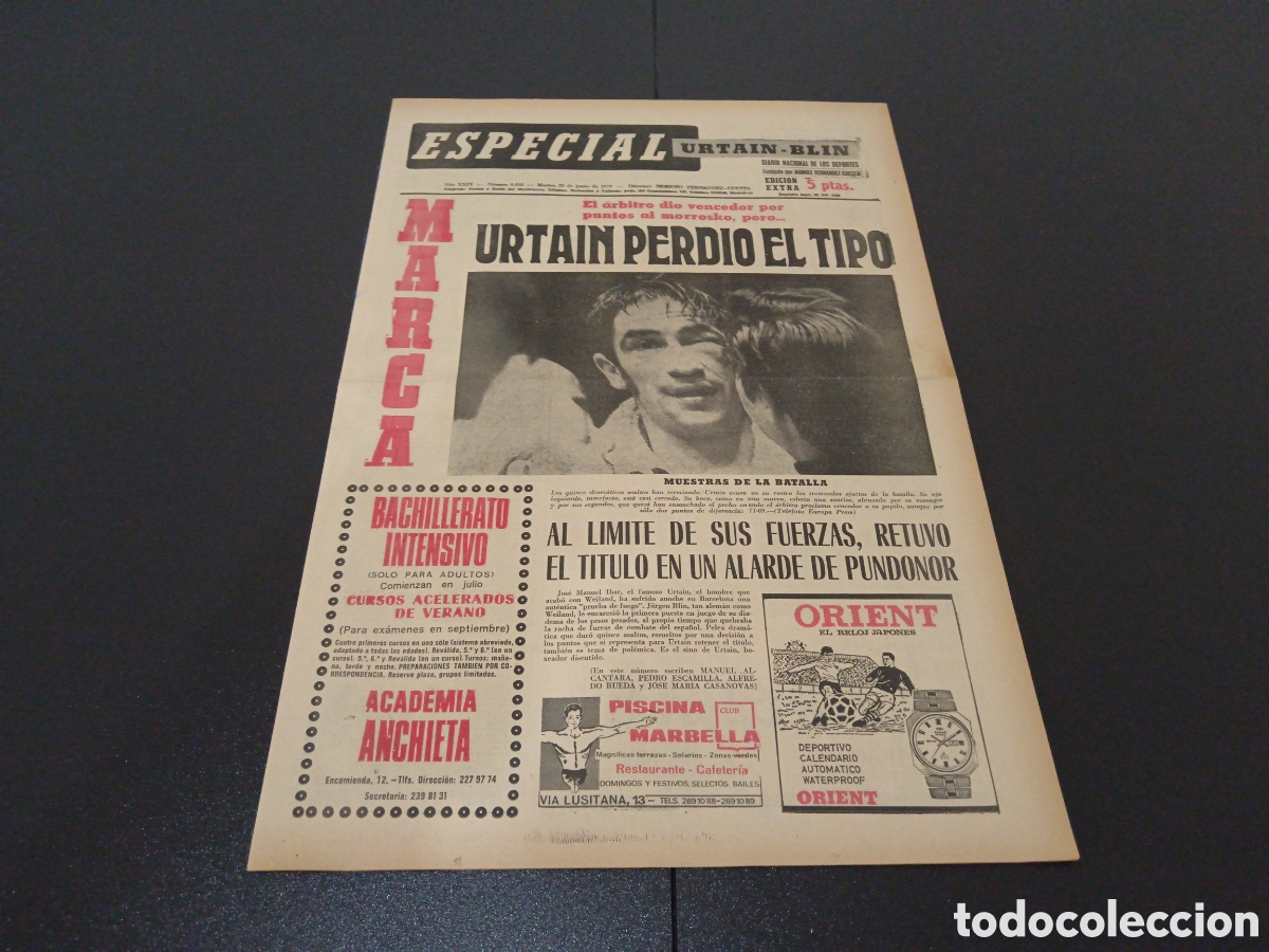 Coleccionismo deportivo: MARCA 23/06/1970 - Foto 1