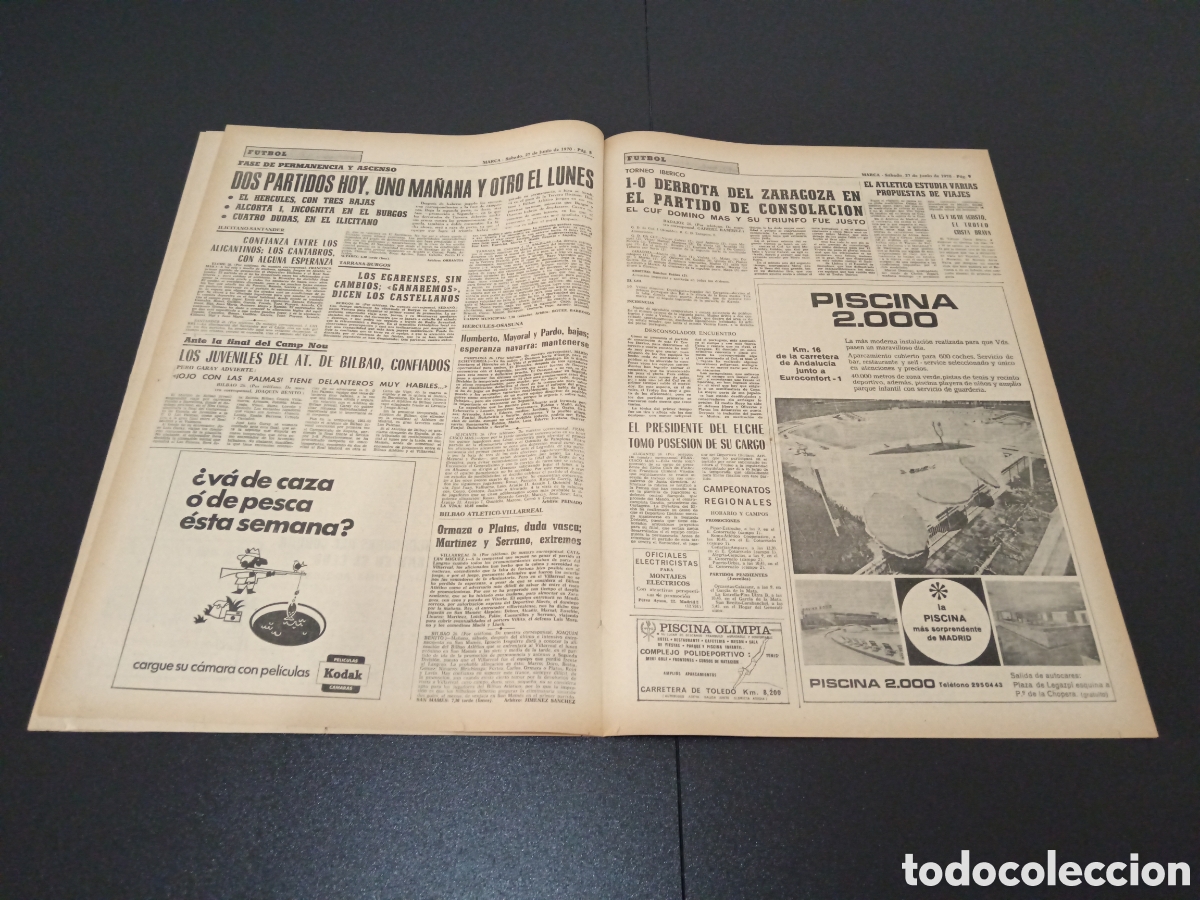 Coleccionismo deportivo: MARCA 27/06/1970 - Foto 4