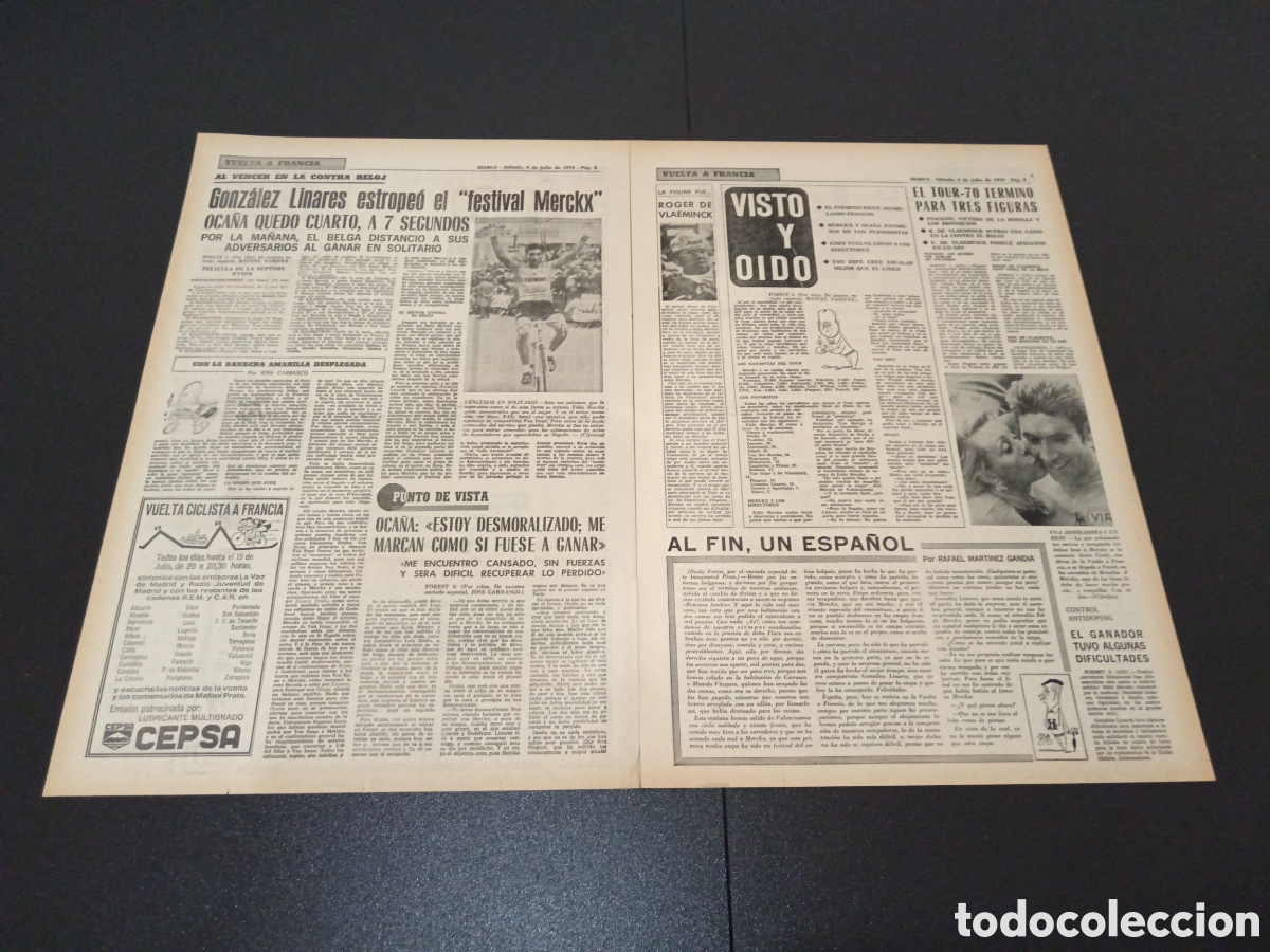 Coleccionismo deportivo: MARCA 04/07/1970 - Foto 2