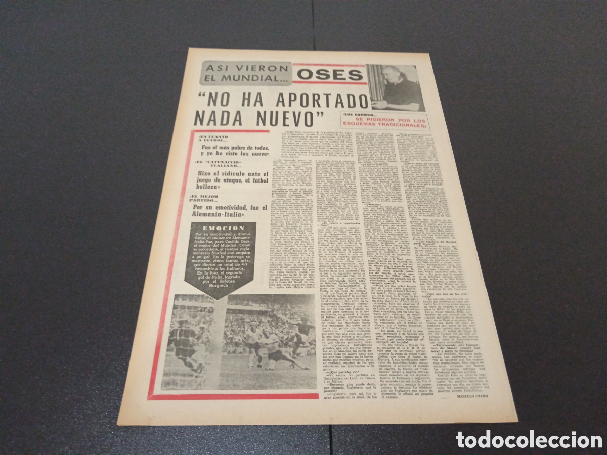 Coleccionismo deportivo: MARCA 04/07/1970 - Foto 4