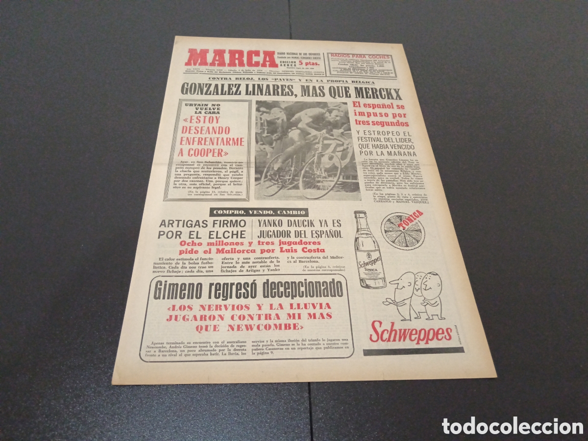 Coleccionismo deportivo: MARCA 04/07/1970 - Foto 1