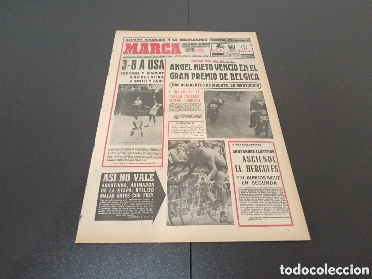 Coleccionismo deportivo: MARCA 06/07/1970 - Foto 1