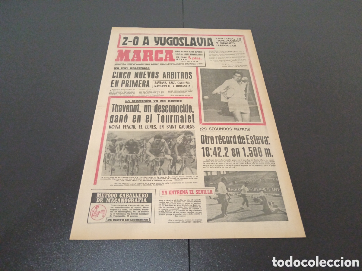 Coleccionismo deportivo: MARCA 15/07/1970 - Foto 1