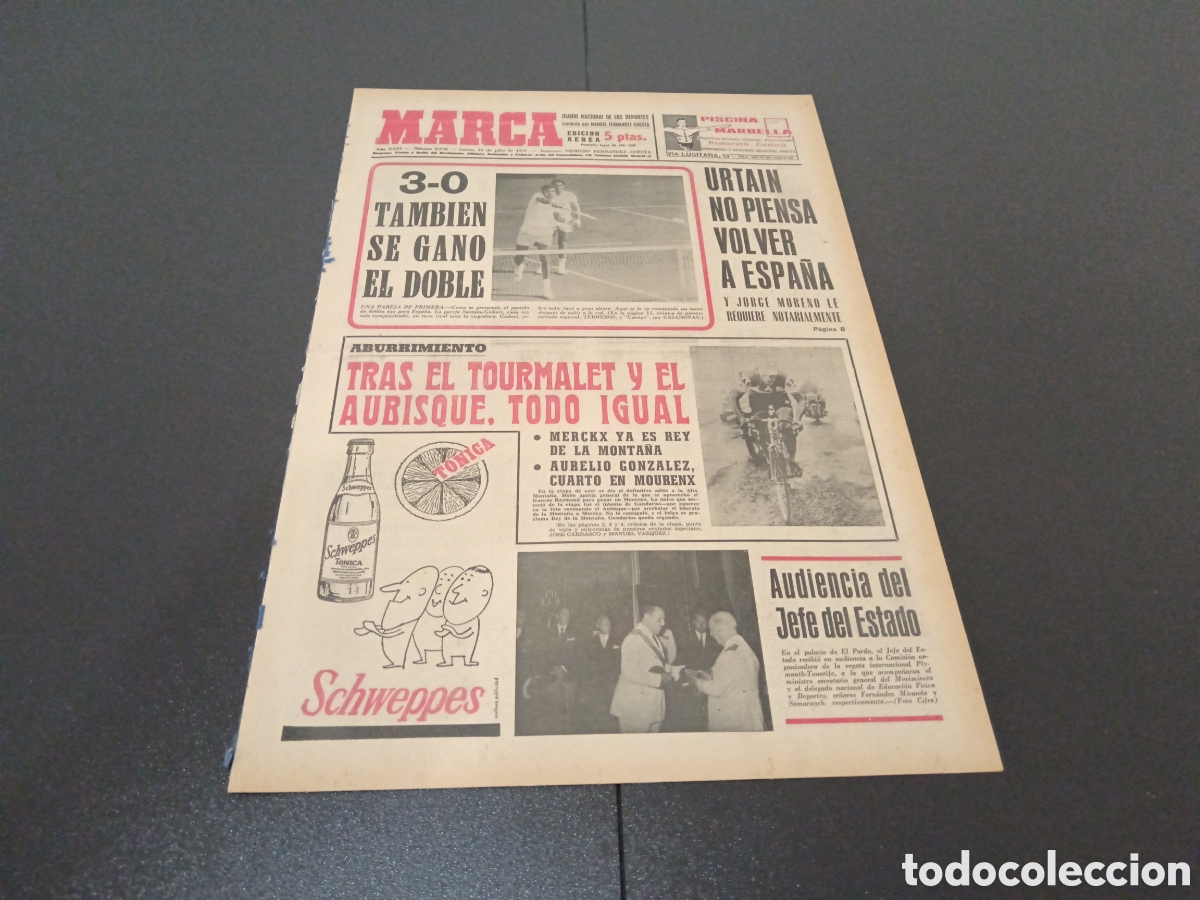 Coleccionismo deportivo: MARCA 16/07/1970 - Foto 1