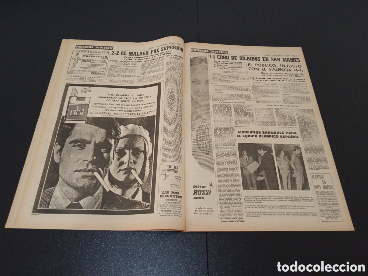 Coleccionismo deportivo: MARCA 23/09/1968 - Foto 4