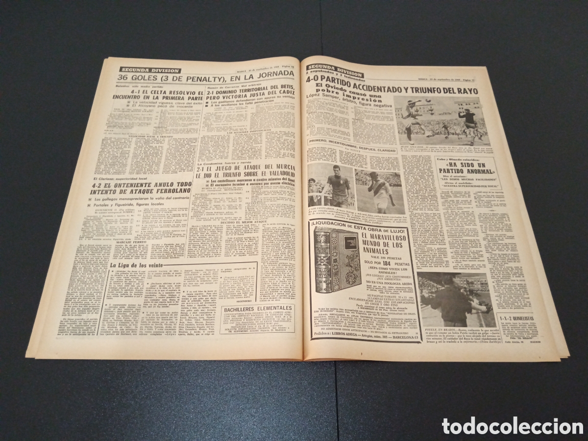 Coleccionismo deportivo: MARCA 23/09/1968 - Foto 6