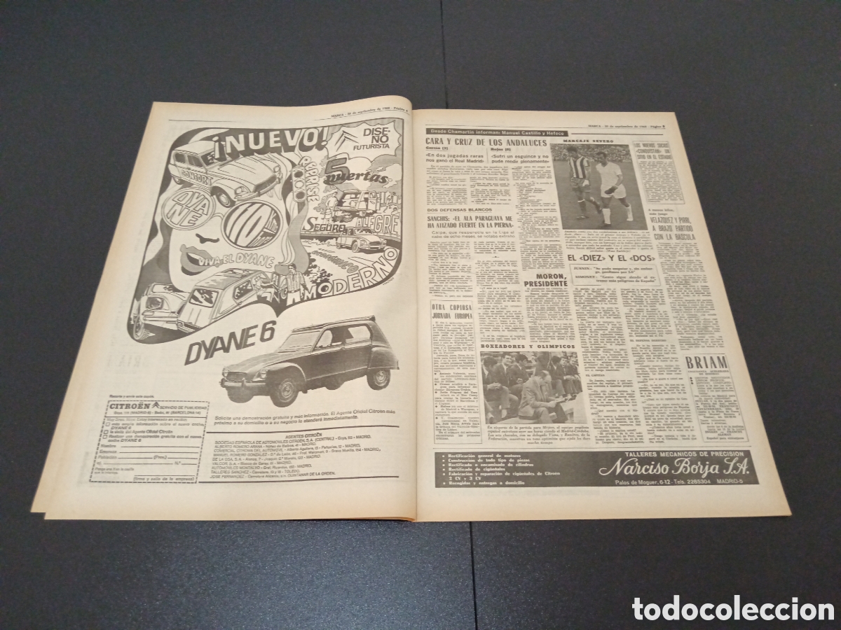 Coleccionismo deportivo: MARCA 30/09/1968 - Foto 3