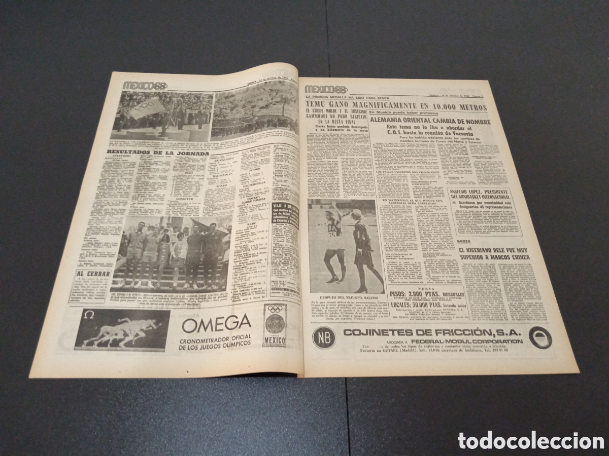 Coleccionismo deportivo: MARCA 14/10/1968 - Foto 3