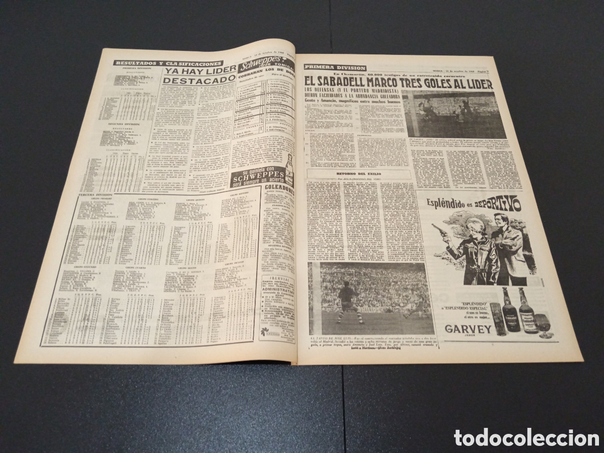 Coleccionismo deportivo: MARCA 14/10/1968 - Foto 4