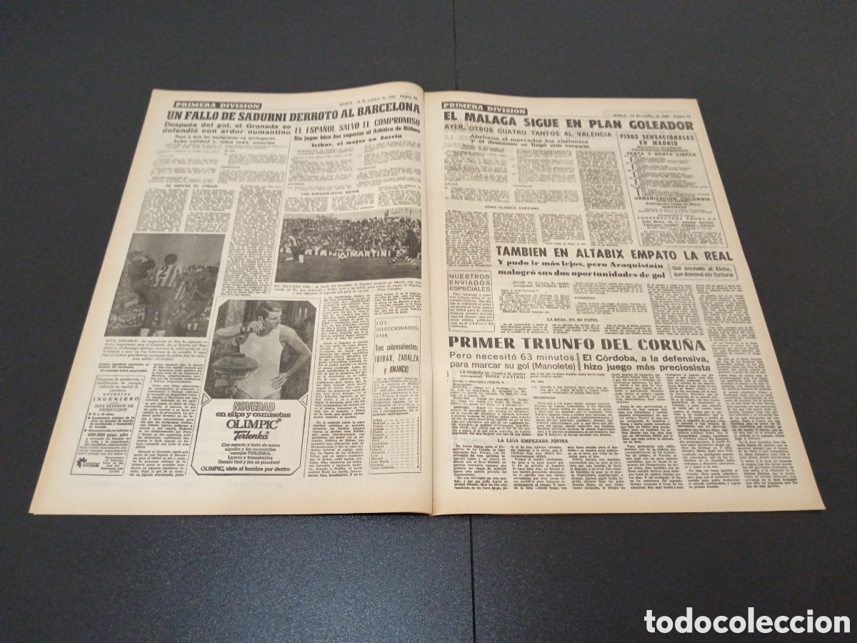 Coleccionismo deportivo: MARCA 14/10/1968 - Foto 6