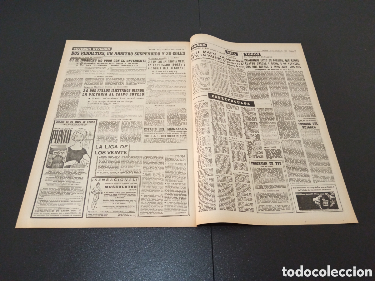Coleccionismo deportivo: MARCA 14/10/1968 - Foto 11