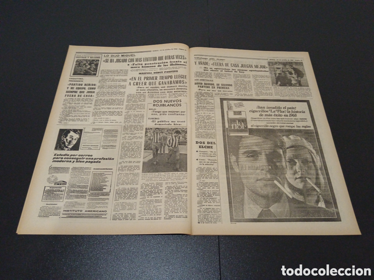 Coleccionismo deportivo: MARCA 21/10/1968 - Foto 6
