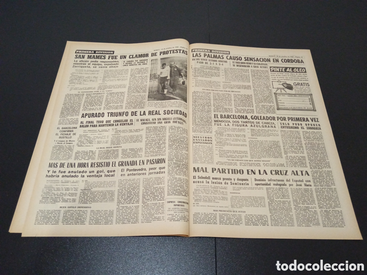 Coleccionismo deportivo: MARCA 21/10/1968 - Foto 7