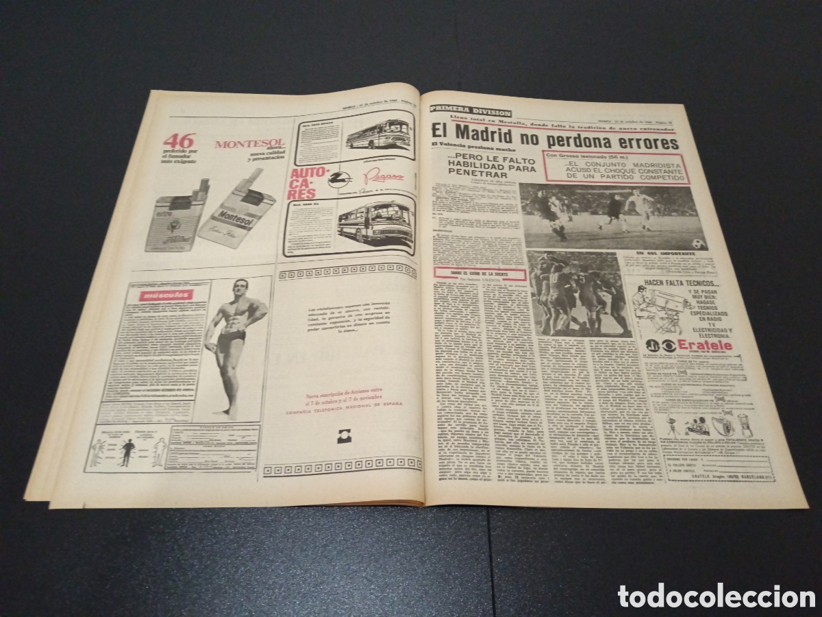 Coleccionismo deportivo: MARCA 21/10/1968 - Foto 8