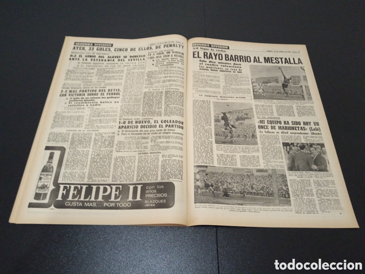 Coleccionismo deportivo: MARCA 21/10/1968 - Foto 10
