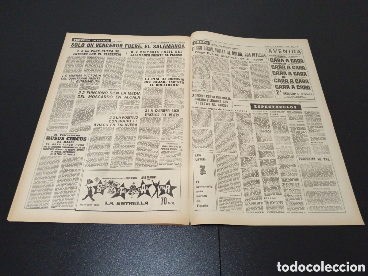 Coleccionismo deportivo: MARCA 21/10/1968 - Foto 12