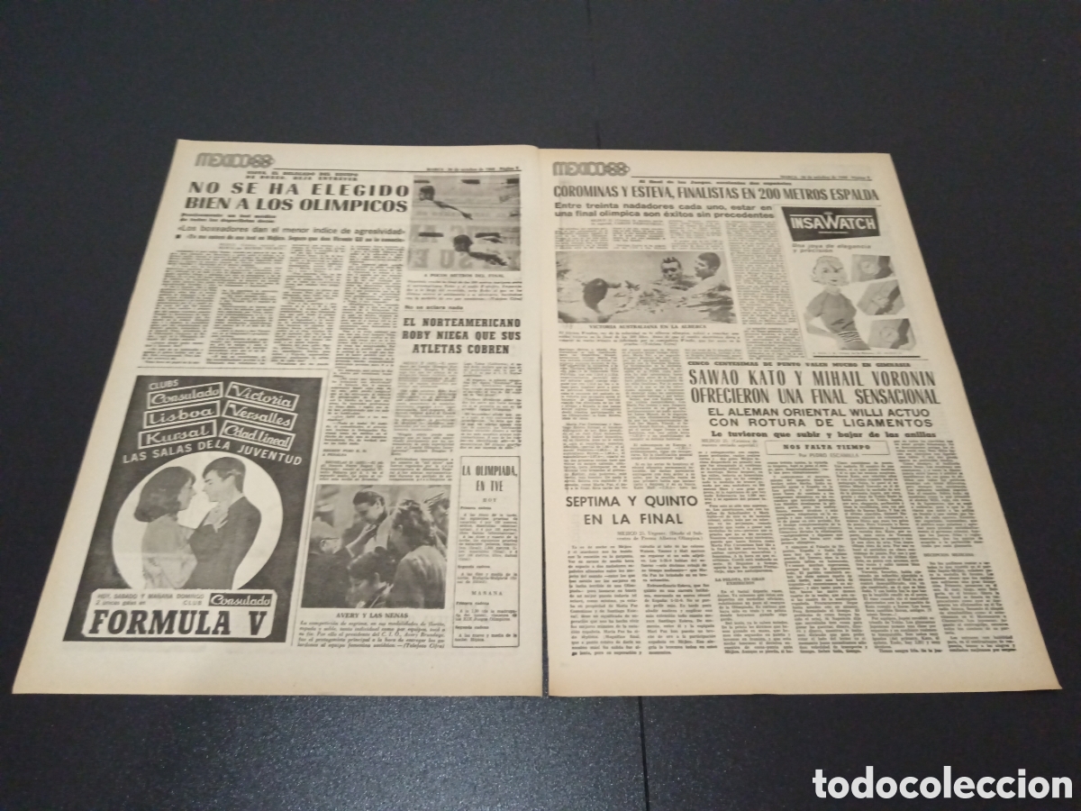 Coleccionismo deportivo: MARCA 26/10/1968 - Foto 2
