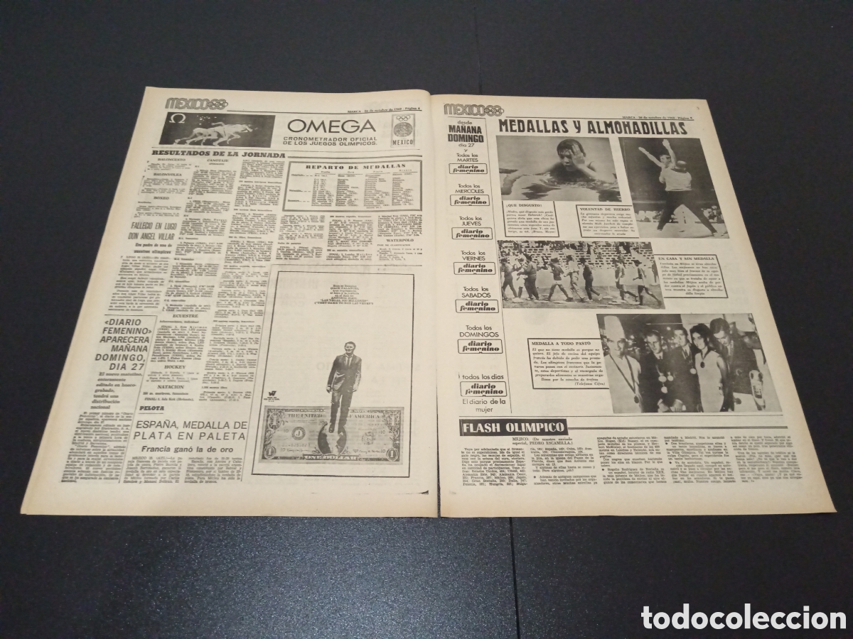 Coleccionismo deportivo: MARCA 26/10/1968 - Foto 3