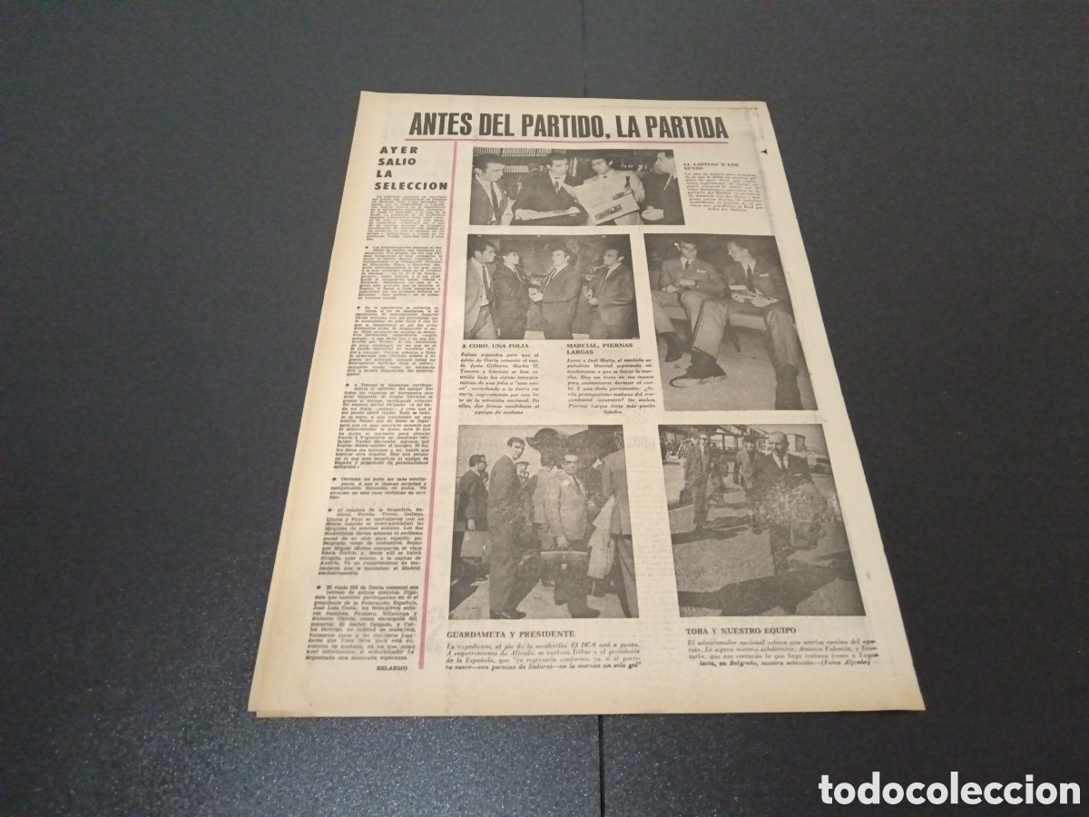 Coleccionismo deportivo: MARCA 26/10/1968 - Foto 5