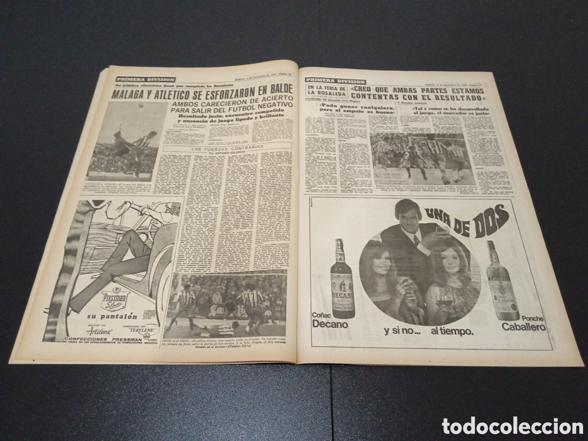 Coleccionismo deportivo: MARCA 04/11/1968 - Foto 5