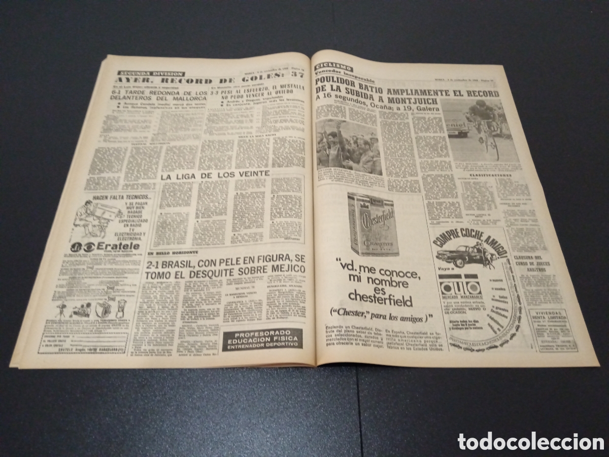 Coleccionismo deportivo: MARCA 04/11/1968 - Foto 8