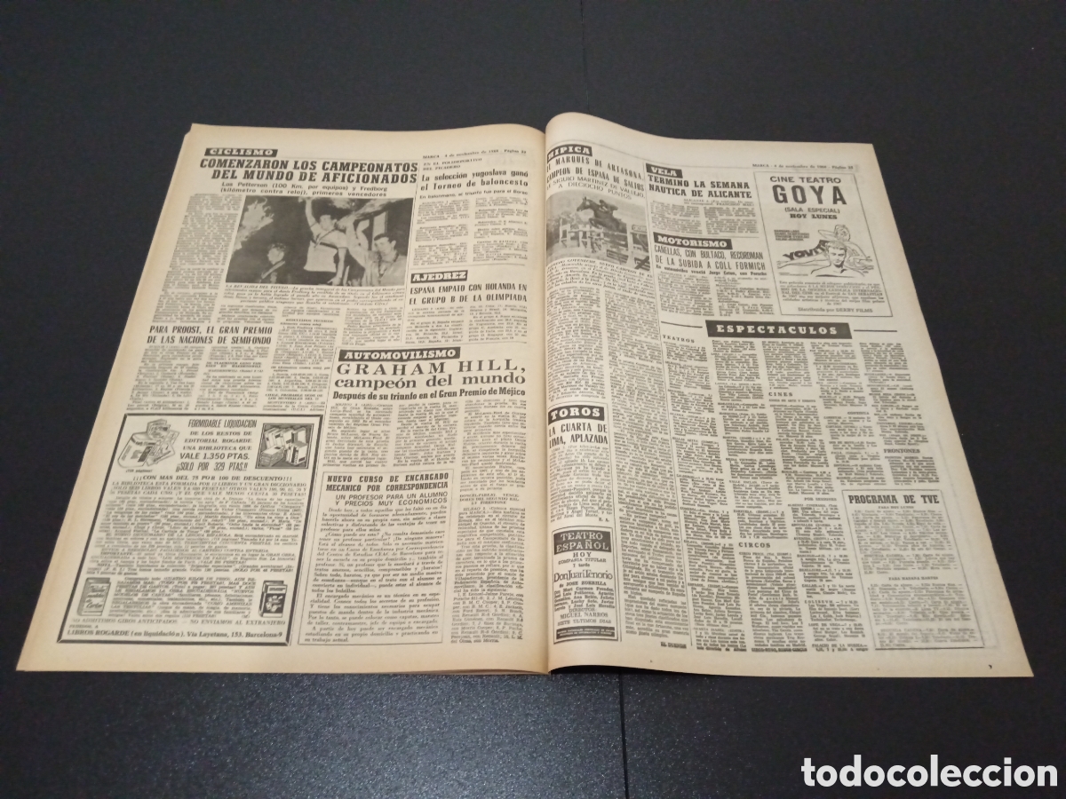 Coleccionismo deportivo: MARCA 04/11/1968 - Foto 9