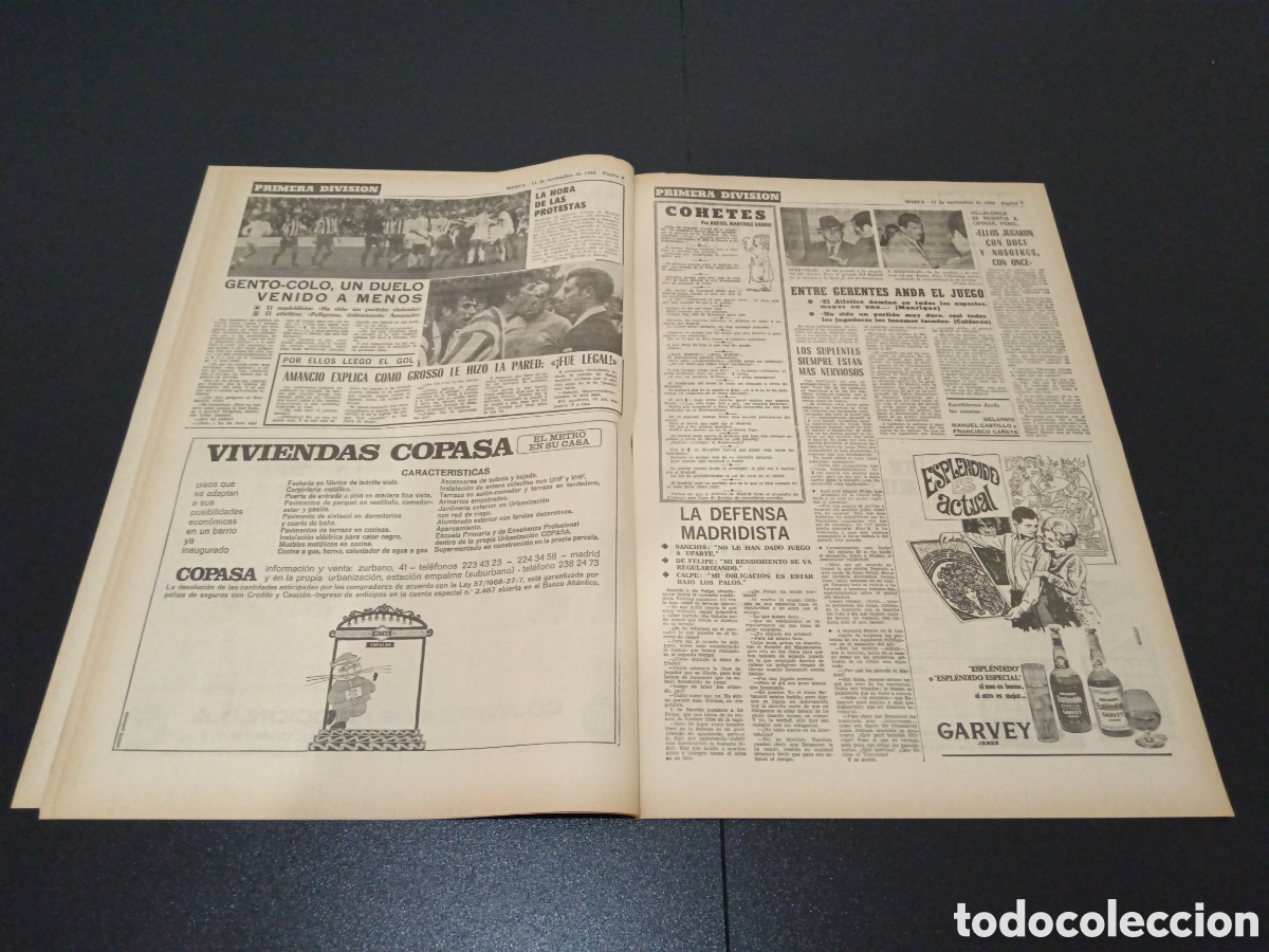 Coleccionismo deportivo: MARCA 11/11/1968 - Foto 4