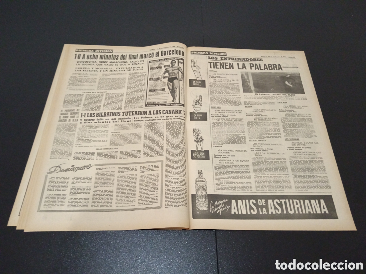 Coleccionismo deportivo: MARCA 11/11/1968 - Foto 6