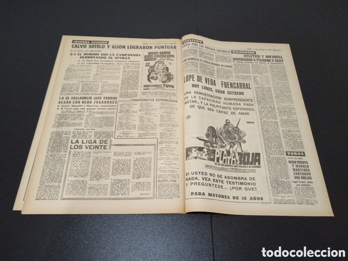 Coleccionismo deportivo: MARCA 11/11/1968 - Foto 9