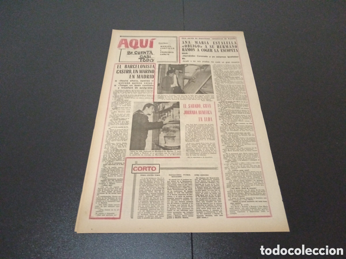 Coleccionismo deportivo: MARCA 14/11/1968 - Foto 4