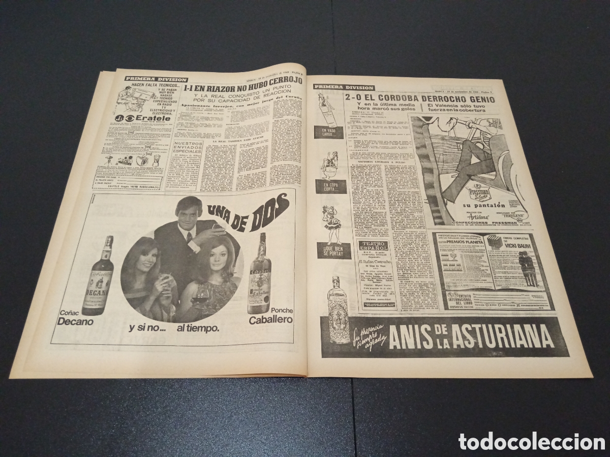 Coleccionismo deportivo: MARCA 18/11/1968 - Foto 4