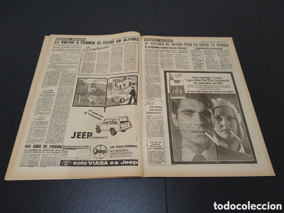 Coleccionismo deportivo: MARCA 18/11/1968 - Foto 5