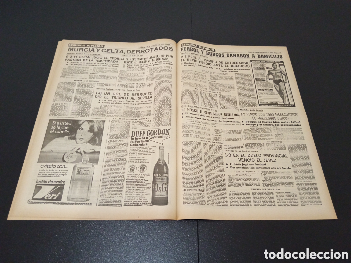 Coleccionismo deportivo: MARCA 18/11/1968 - Foto 7