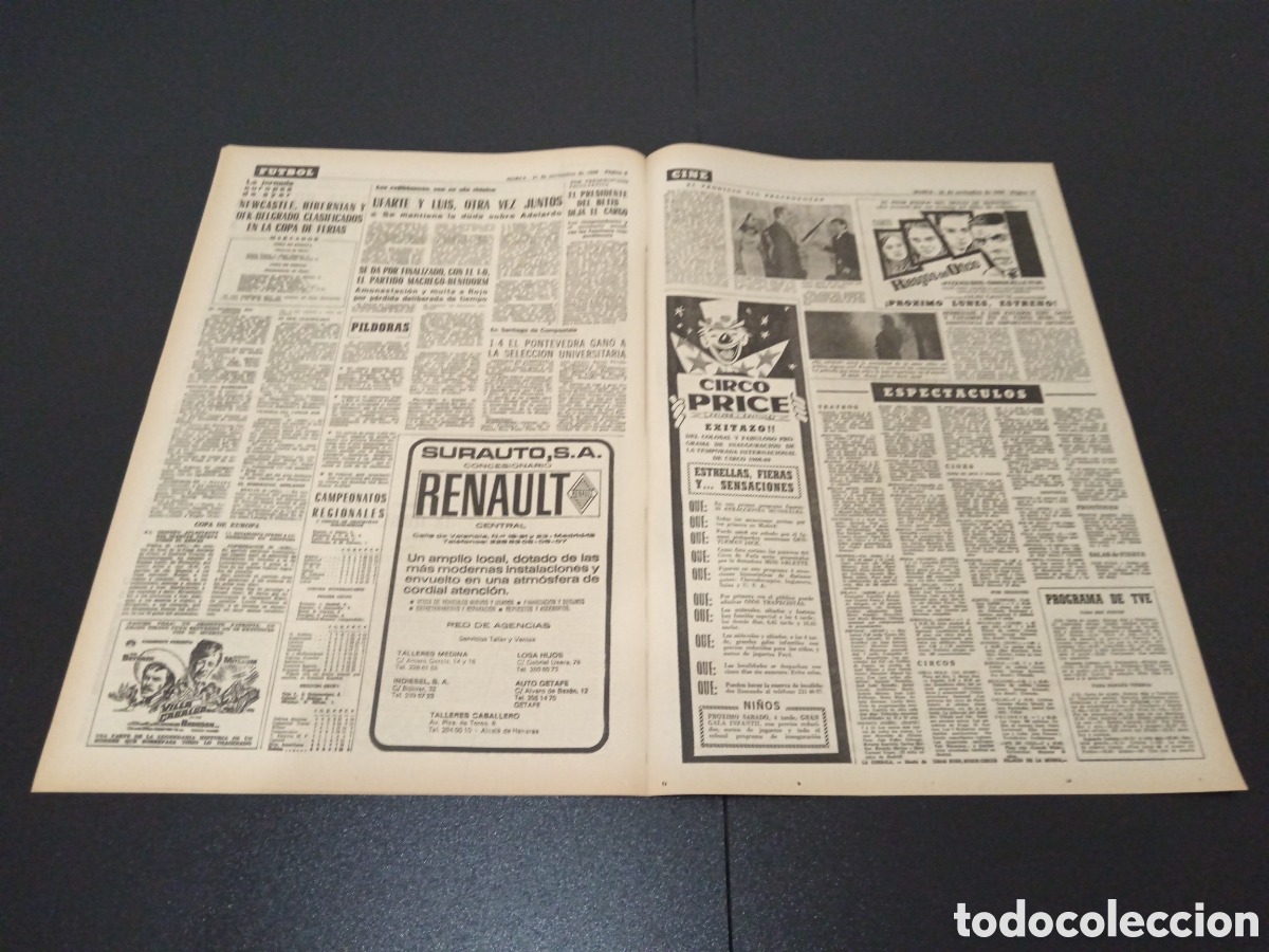 Coleccionismo deportivo: MARCA 21/11/1968 - Foto 5