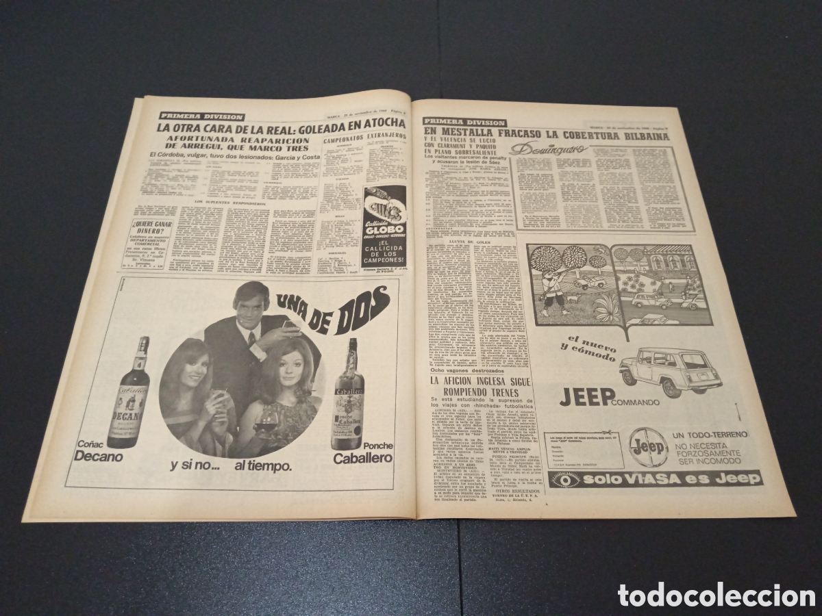 Coleccionismo deportivo: MARCA 25/11/1968 - Foto 5
