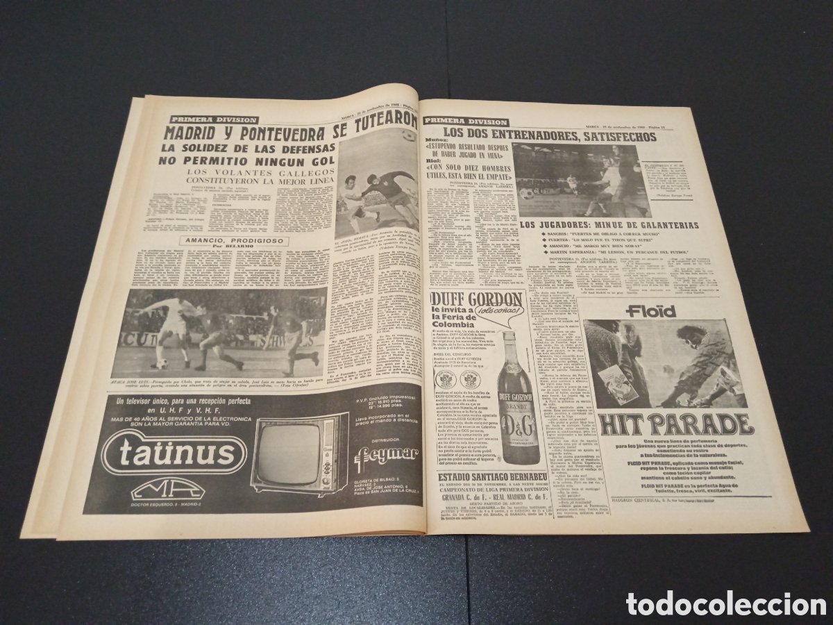 Coleccionismo deportivo: MARCA 25/11/1968 - Foto 6