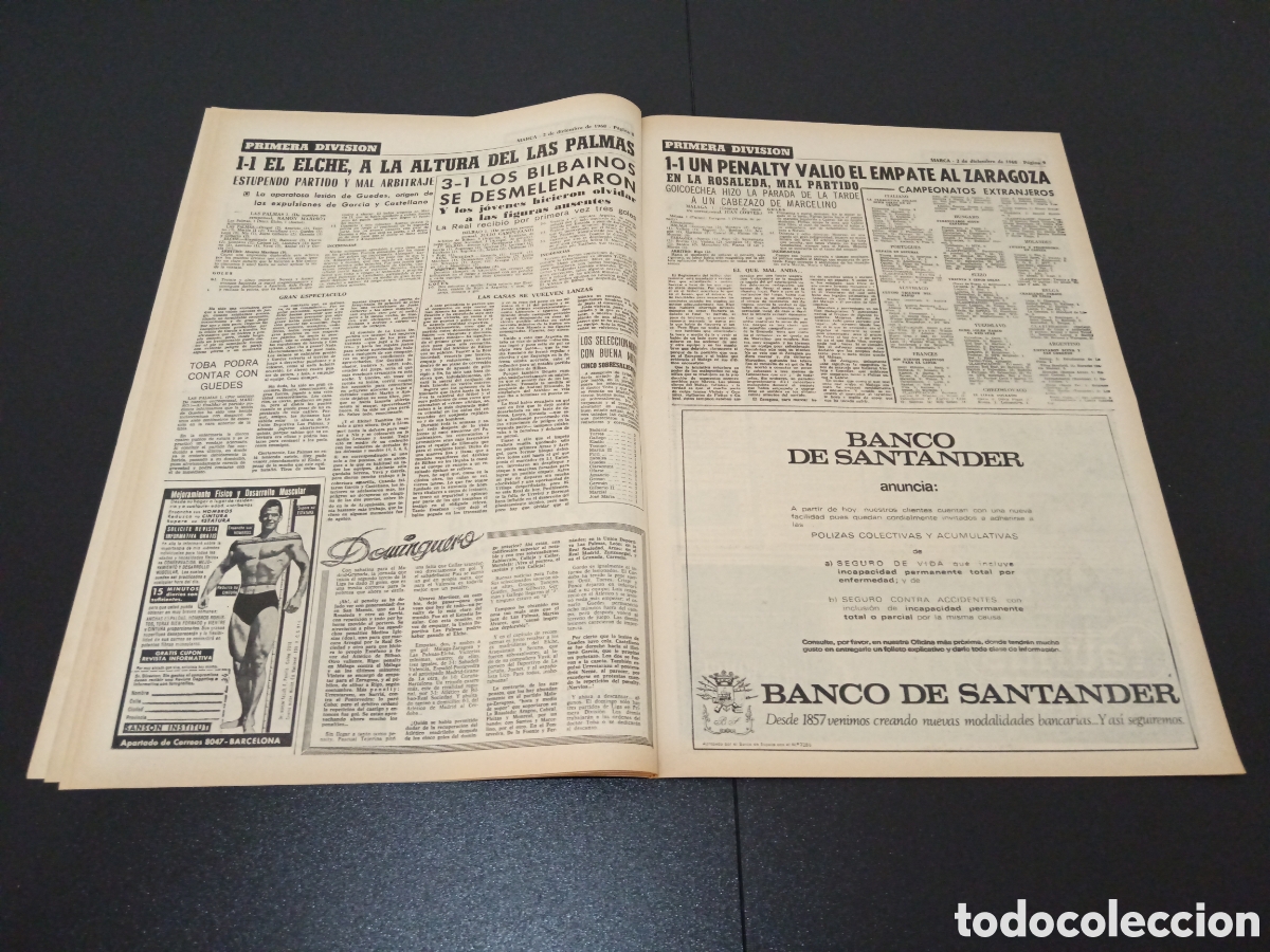 Coleccionismo deportivo: MARCA 02/12/1968 - Foto 5