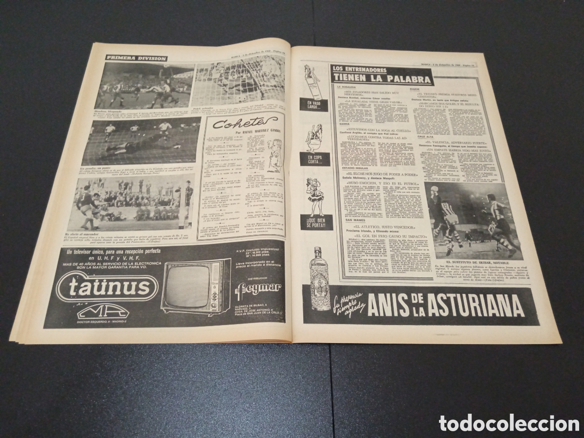 Coleccionismo deportivo: MARCA 02/12/1968 - Foto 6