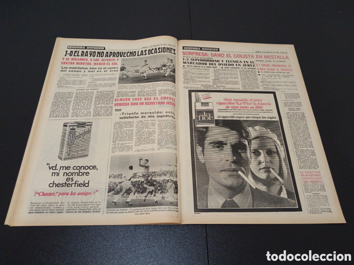 Coleccionismo deportivo: MARCA 02/12/1968 - Foto 7