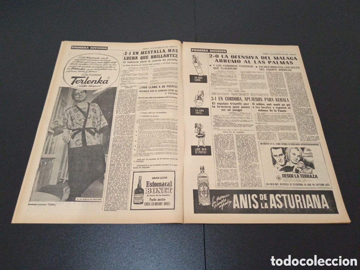 Coleccionismo deportivo: MARCA 16/12/1968 - Foto 4