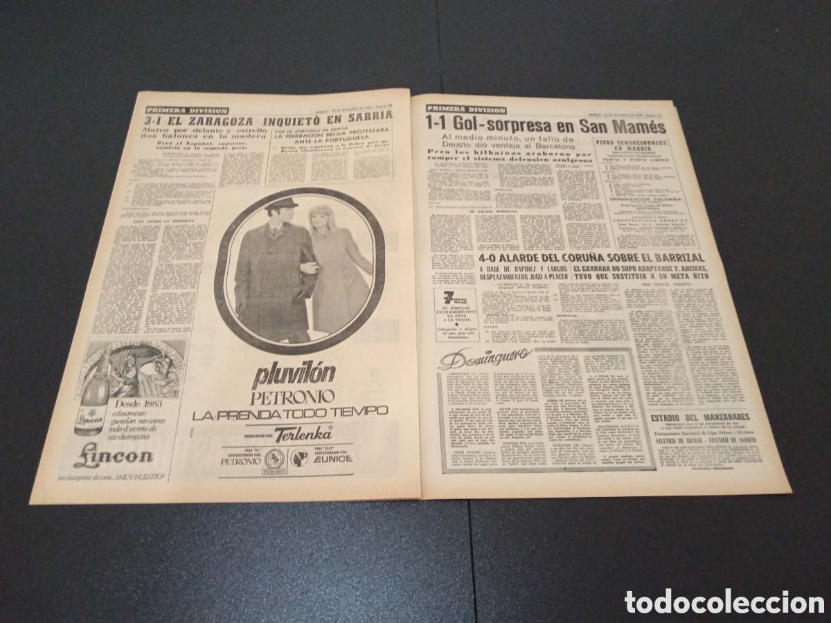 Coleccionismo deportivo: MARCA 16/12/1968 - Foto 5