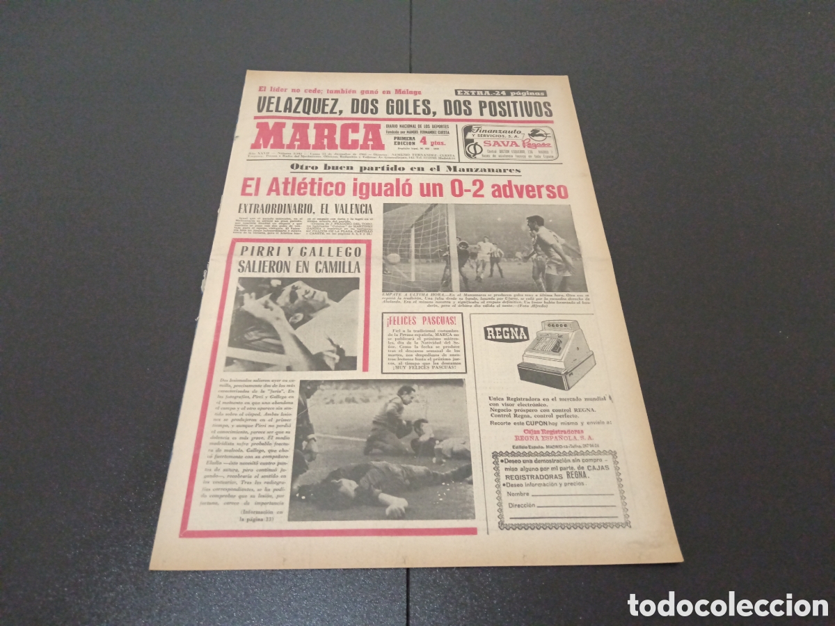 Coleccionismo deportivo: MARCA 23 /13/1968 - Foto 1
