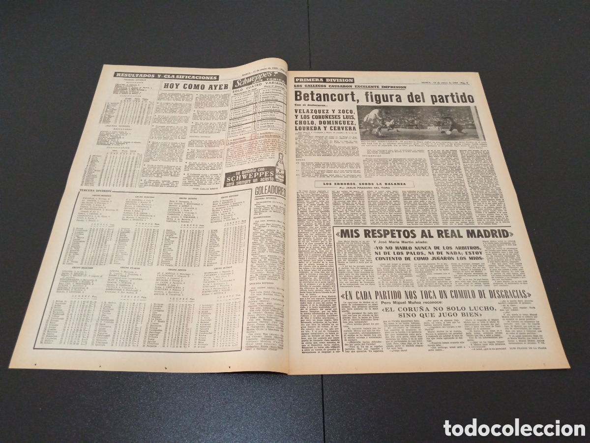 Coleccionismo deportivo: MARCA 13/01/1969 - Foto 2