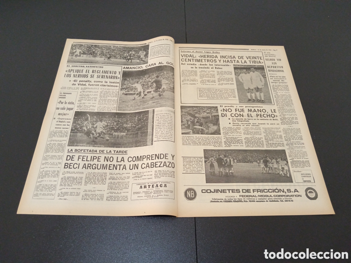 Coleccionismo deportivo: MARCA 13/01/1969 - Foto 3