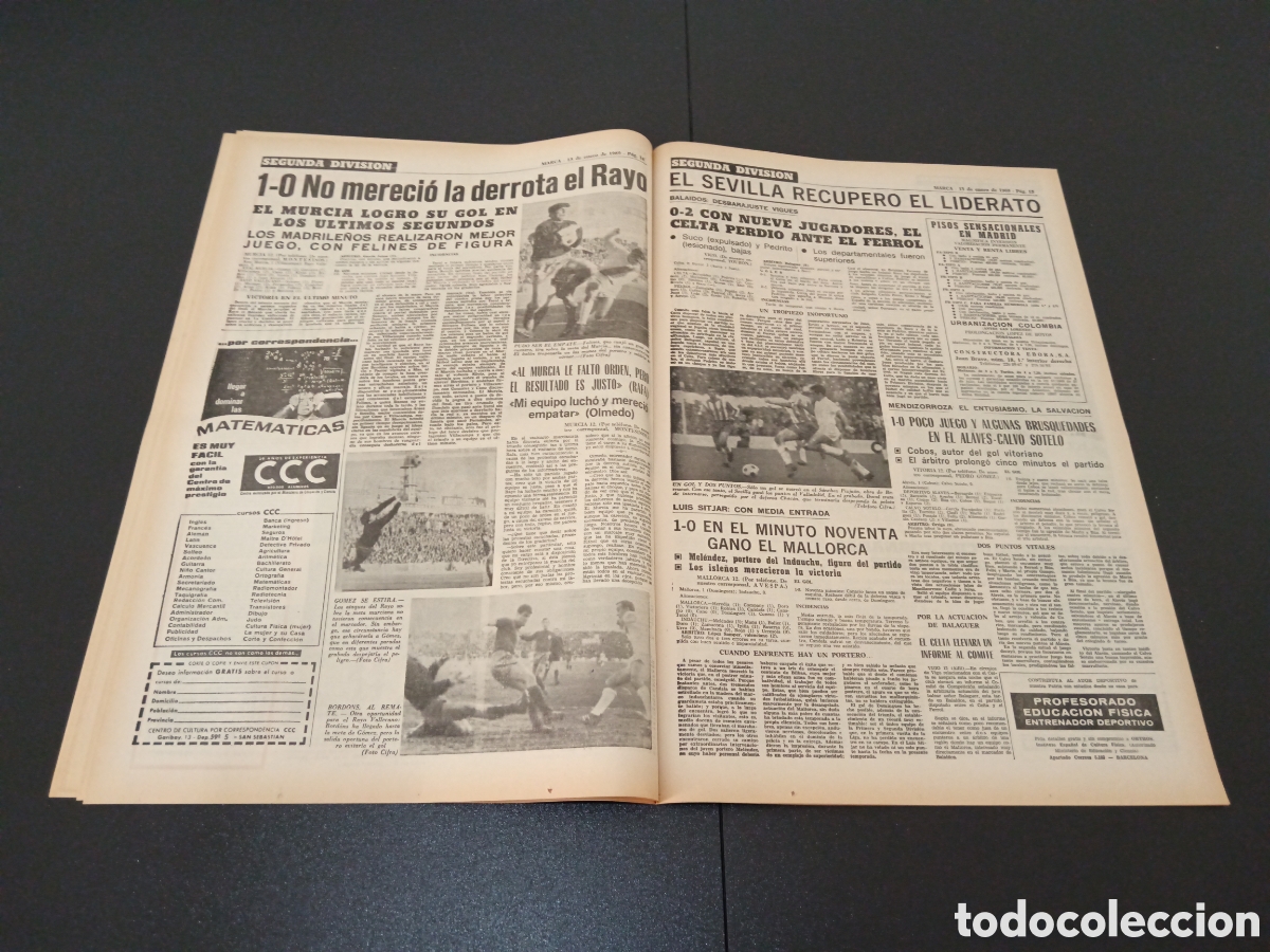 Coleccionismo deportivo: MARCA 13/01/1969 - Foto 8